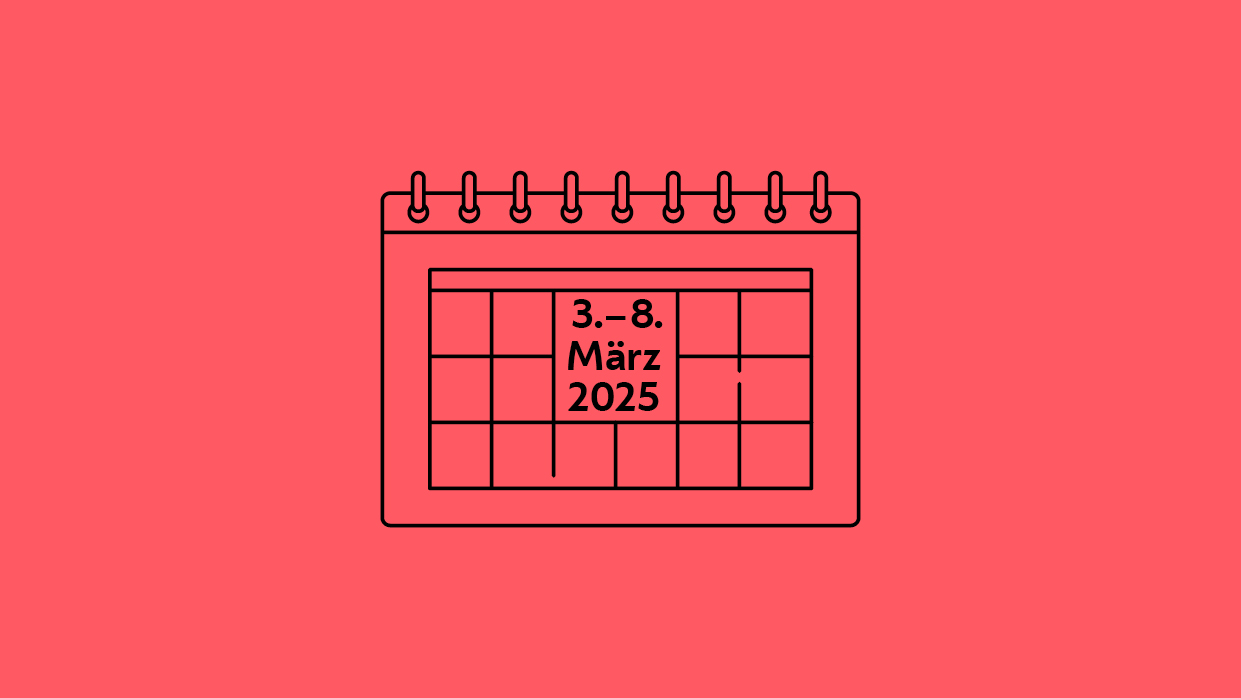 Illustration Kalender mit den Tagen 4. bis 8. März